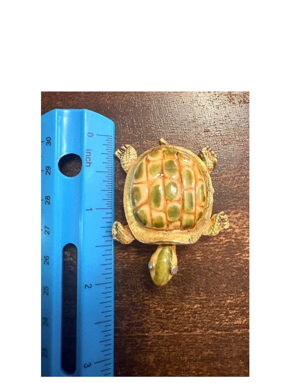 Vintage Original by Robert Gold & Green Turtle Trinket Pin - Brooch